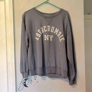 Grey, Sweatshirt, Size XL, Comfy, Abercrombie, Crewneck